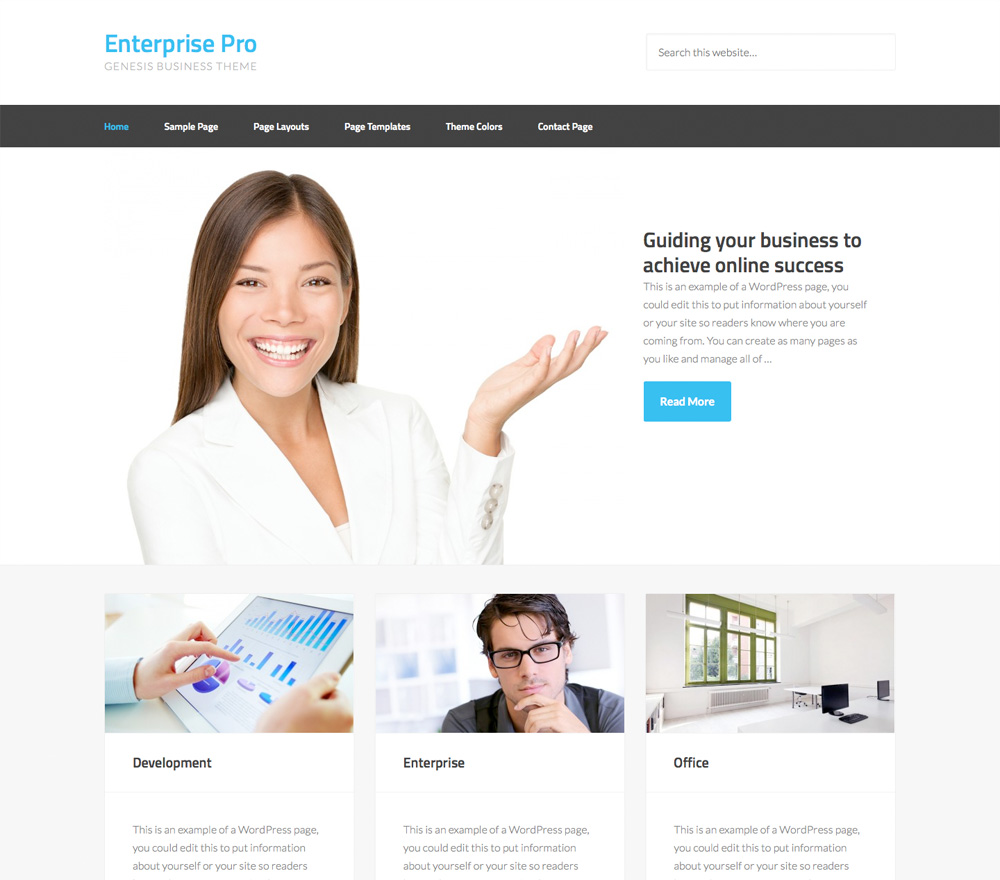 Enterprise Pro Theme Screenshot