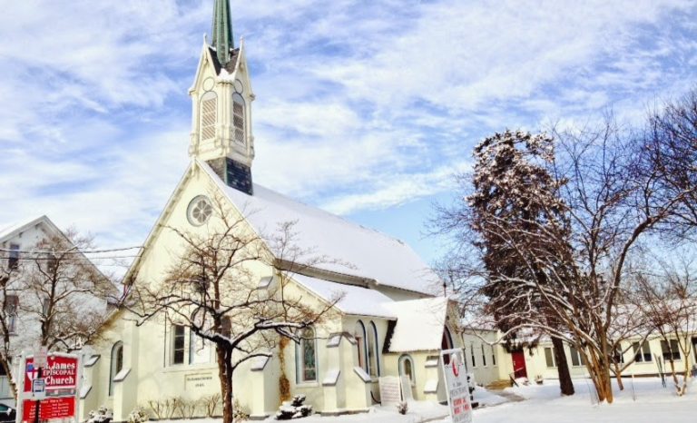 St James Church in winter