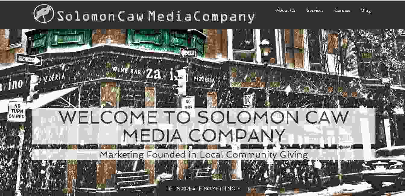 Solomon Caw Media Company Website Screenshot