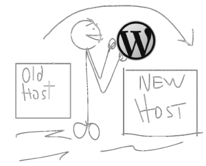 Cap Web's Mr Sticky does WordPress website migration from the old host to the new host