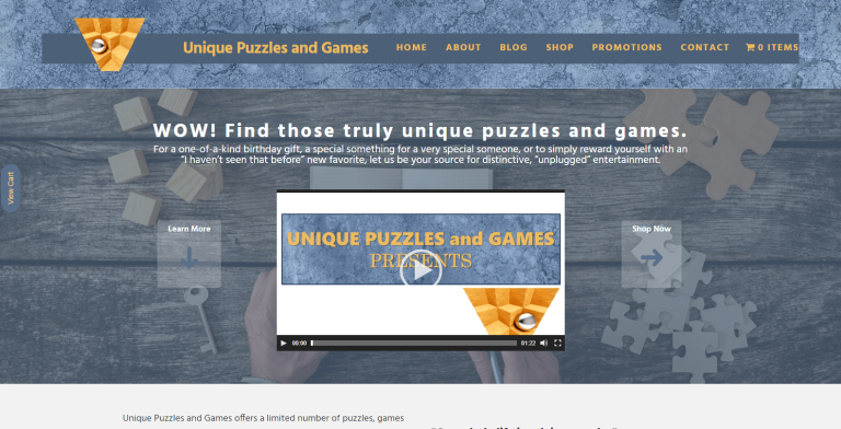 Unique Puzzles and Games