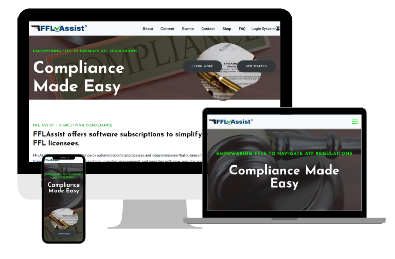 Responsive design for ffl-assist.com website