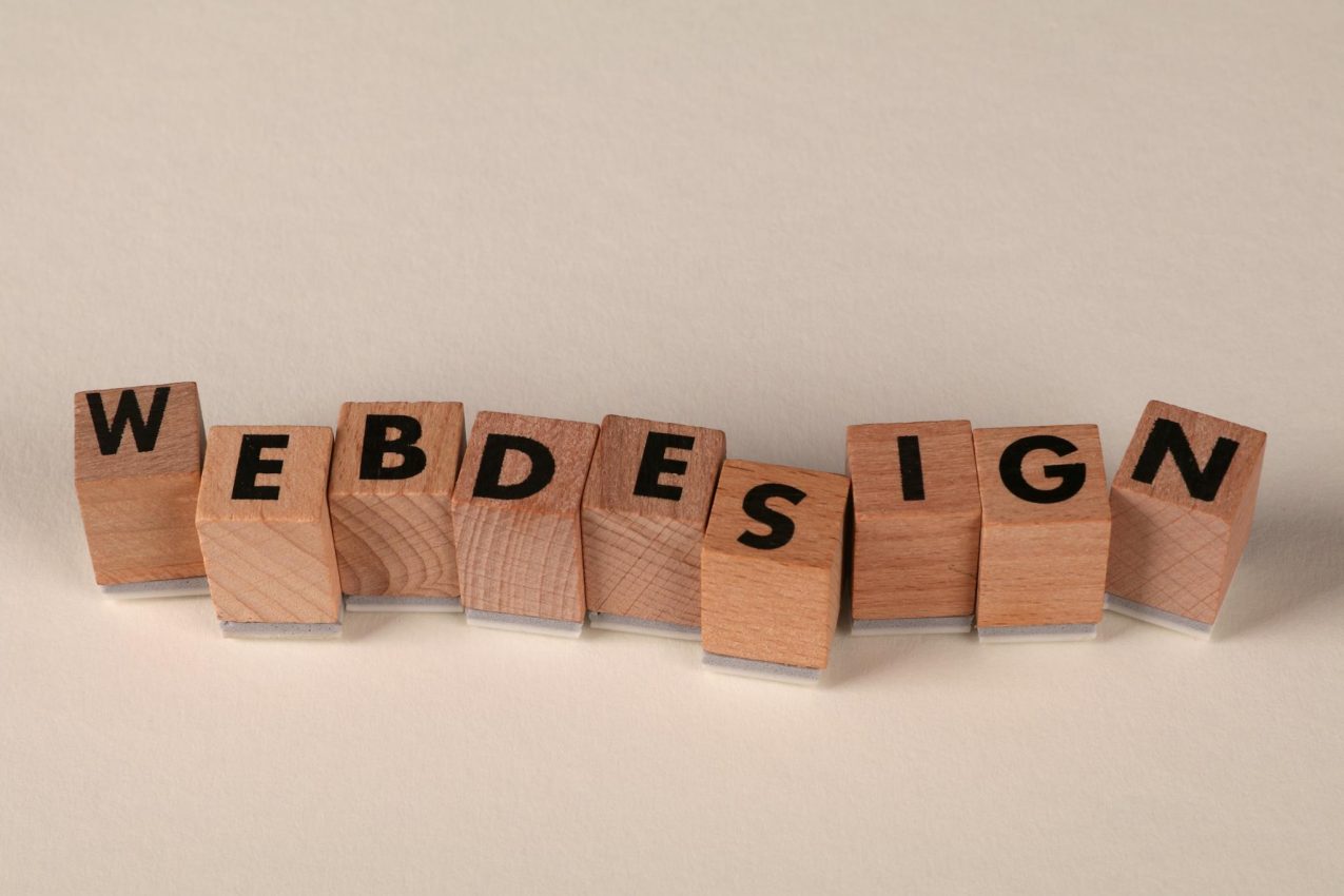 Wooden Blocks Spelling Web Design